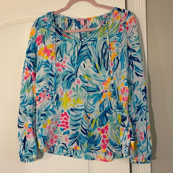 Lilly Pulitzer‎ Willa Tunic Serene Blue - Picture 1 of 4